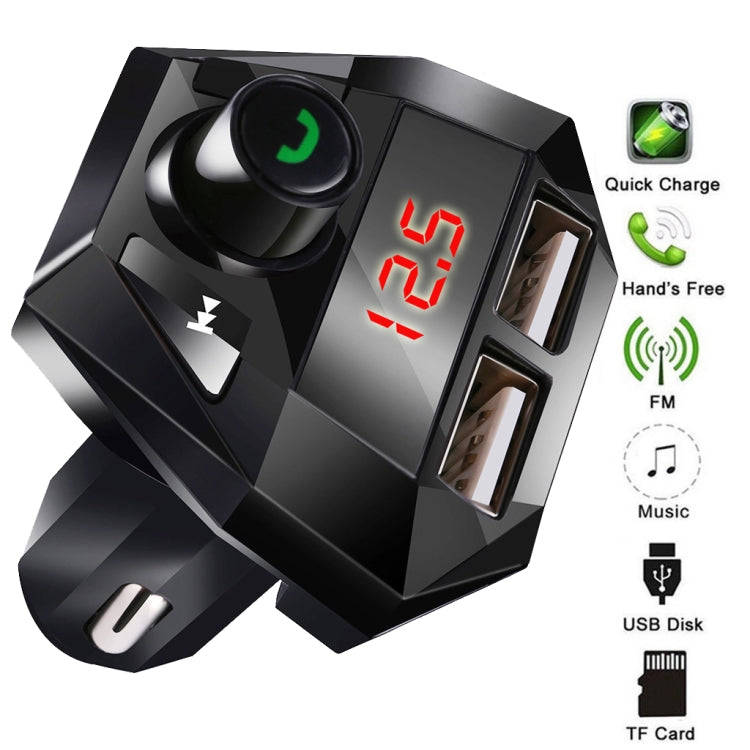 G18 Car Bluetooth Hands-Free MP3 Player Dual USB Bluetooth Charge FM Transmitter Bluetooth Receiv...