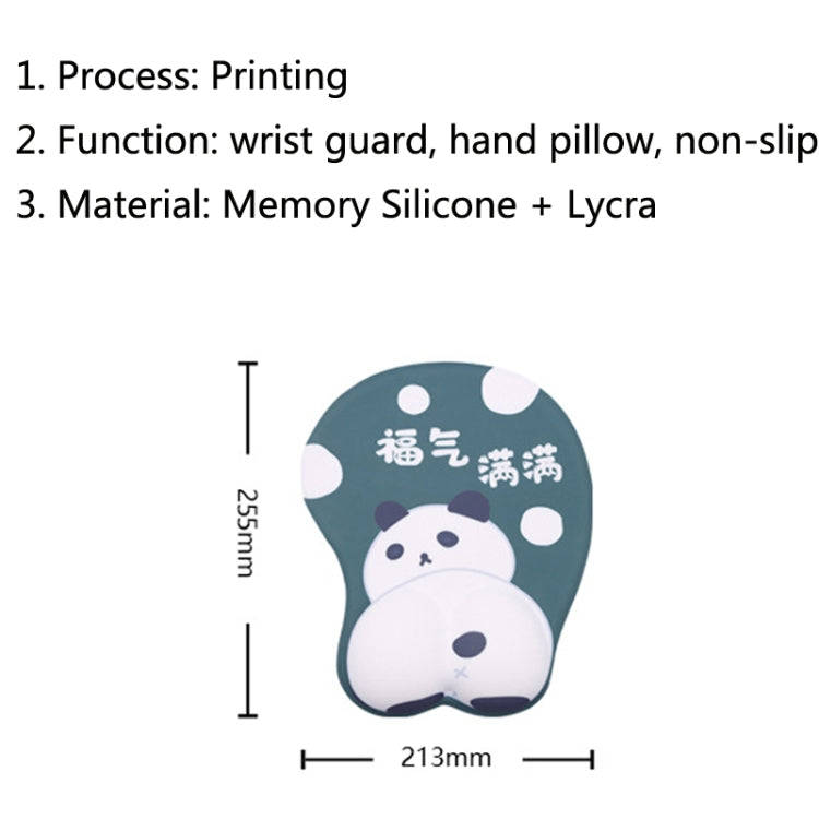 Silicone Hand Rest Thickened Wrist Mouse Pad(RJ-013 Love Kiki)