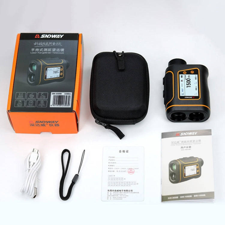 SNDWAY Rangefinder Instrument Outdoor Telescope Golf Measuring Instrument, Model: SW1000B 1000m