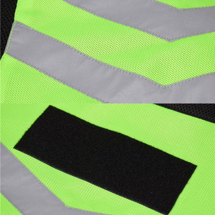 GHOST RACING GR-Y06 Motorcycle Riding Vest Safety Reflective Vest, Size: L(Fluorescent Green)