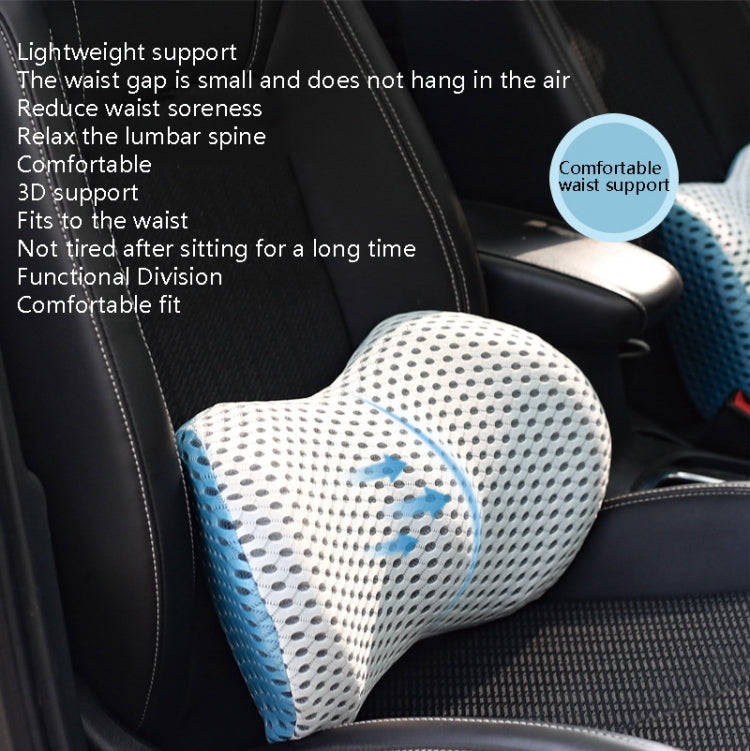 Car Supplies Lumbar Support Memory Foam Car Backrest Lumbar Cushion Seat Cushion Lumbar Pillow, C...