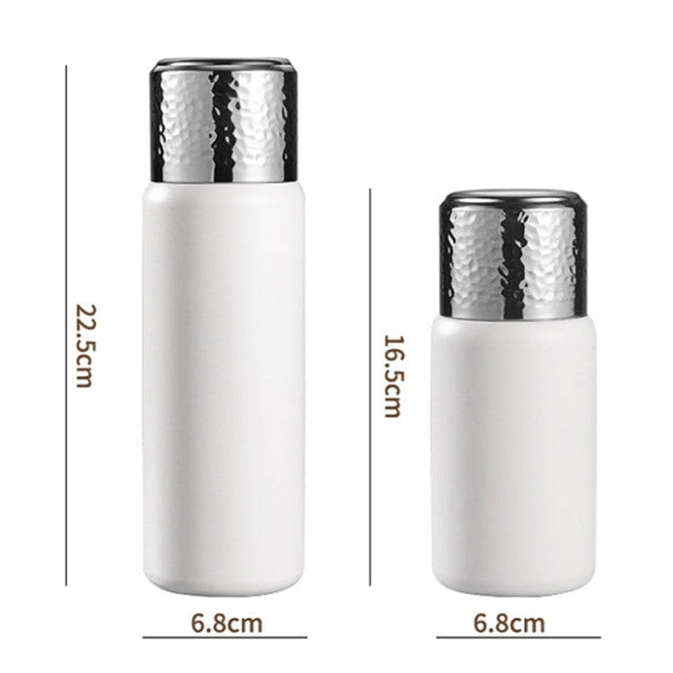 316 Stainless Steel Hammered Lid Thermos Coffee Cup with Tea Filter, Size: 430ml(Purple)
