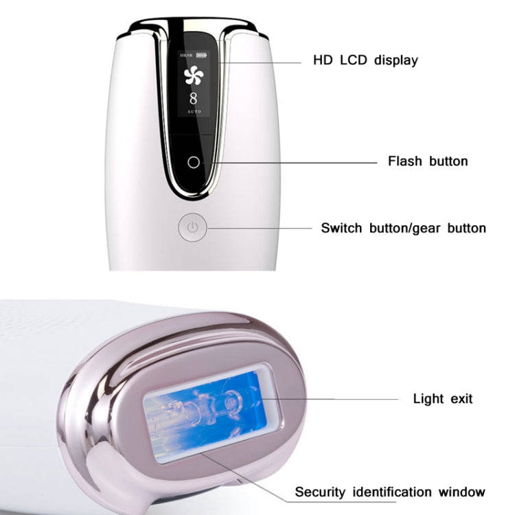 Ladies Laser Hair Removal Device Home IPL Photon Electric Skin Rejuvenation Device, Shape: UK Plu...