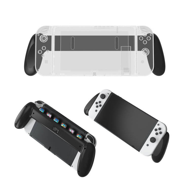 JYS NS217 Host Handle With Game Card Storage For Switch OLED(Black)