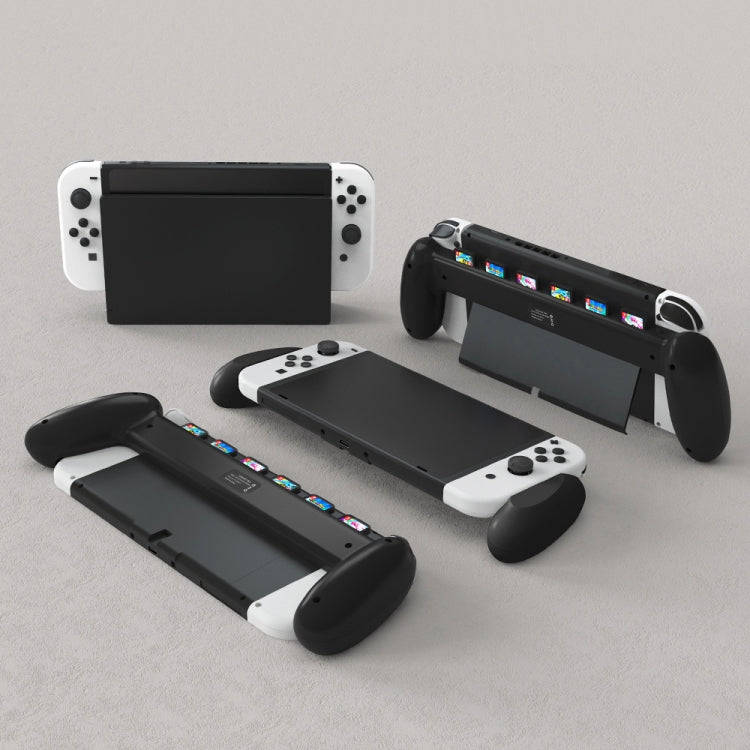 JYS NS217 Host Handle With Game Card Storage For Switch OLED(Black)