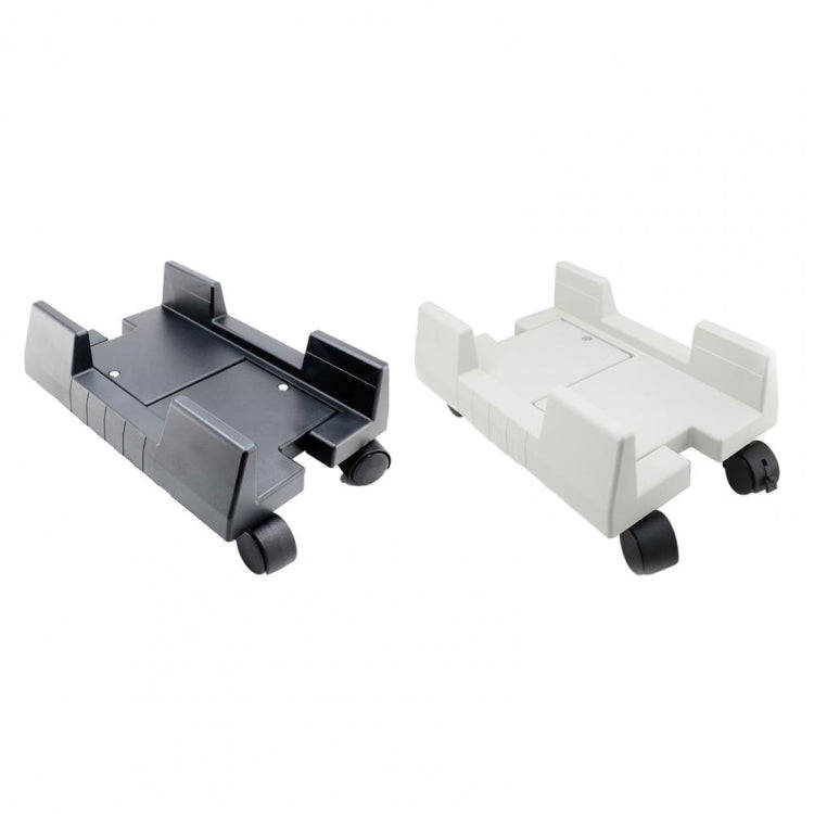 ZJ008 Computer Host Bracket with Brake Movable Tray(Gray White)