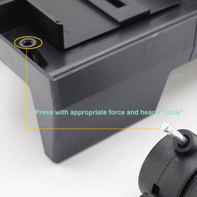 ZJ008 Computer Host Bracket with Brake Movable Tray(Black)