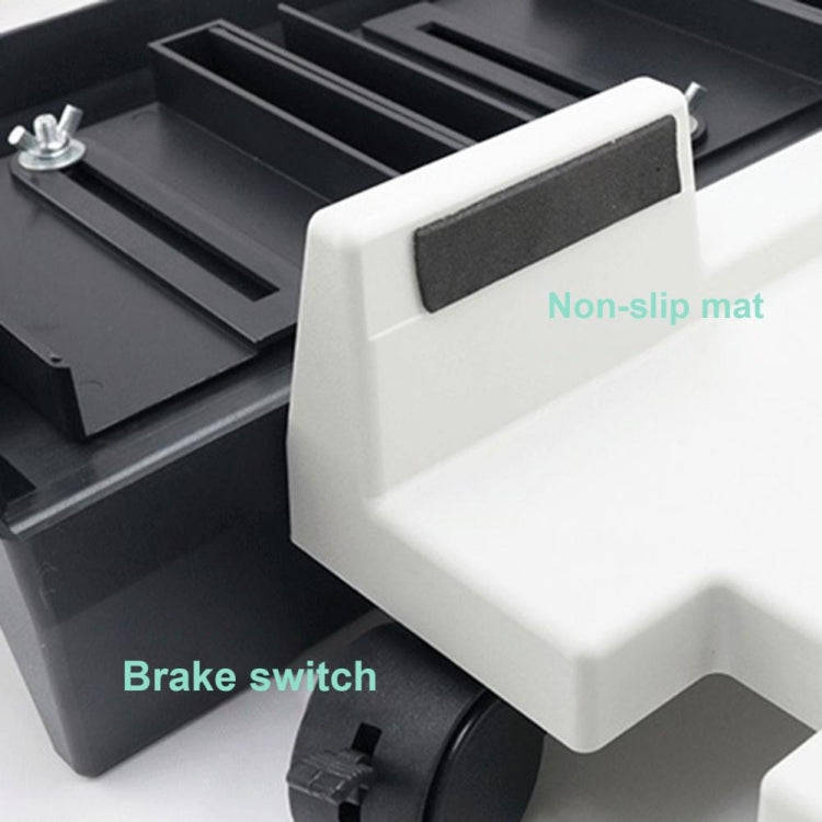 ZJ008 Computer Host Bracket with Brake Movable Tray(Black)