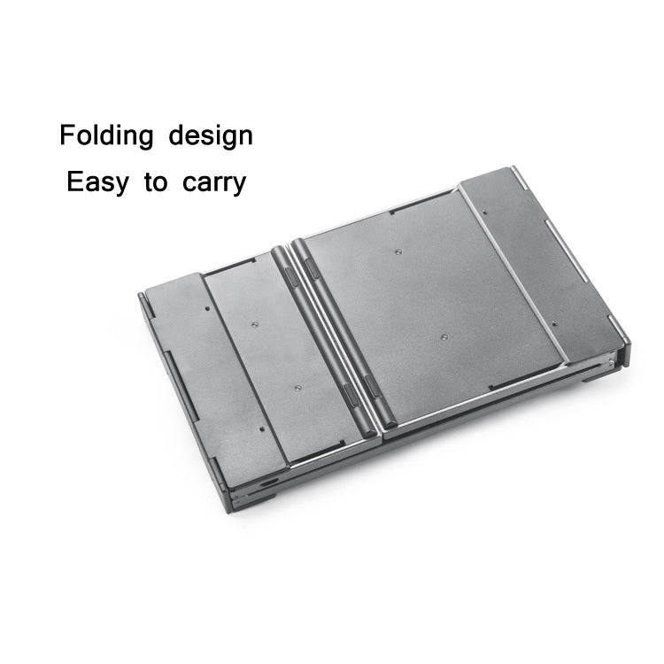 B066 78 Keys Bluetooth Multi-System Universal Folding Wireless Keyboard with Touchpad(Pearley Gray)