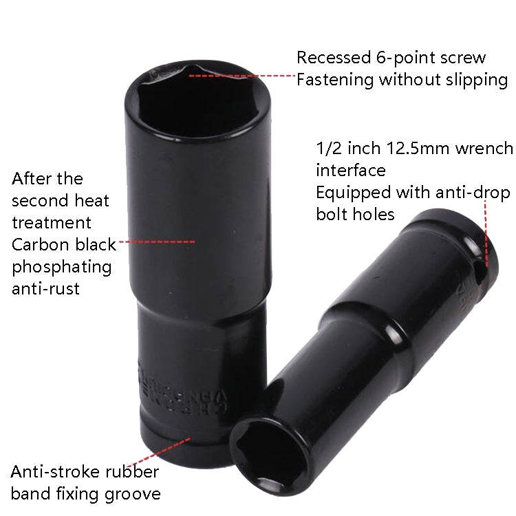 Inside And Outside Hexagon Wrench Auto Repair Wind Cannon Sleeve, Specification: 10 In 1 Extensio...