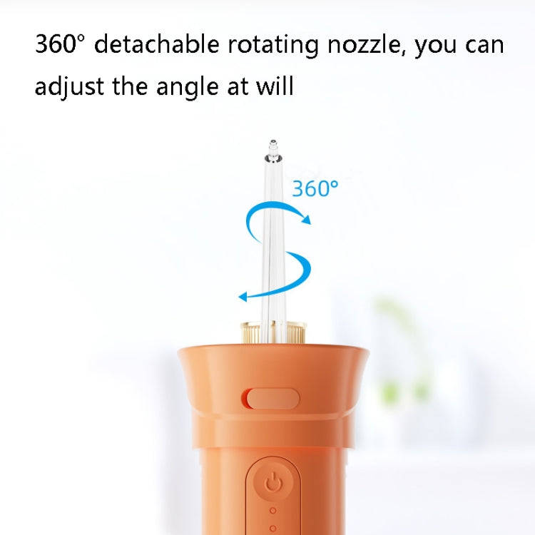 S57 Household Portable Electric Tooth Flusher(White with 4 Nozzles)