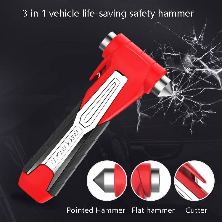 CS-B07 Car Multi-Function Emergency Hammer Fire Escape Hammer(Black)