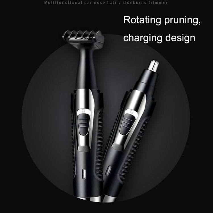 BD-9400 Multifunctional Electric Nose Hair Device Set(Black)