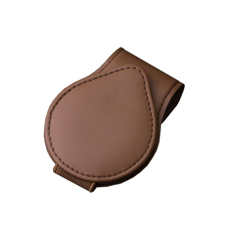 Car Sun Visor Glasses Clip Ticket Storage Clip(Brown)