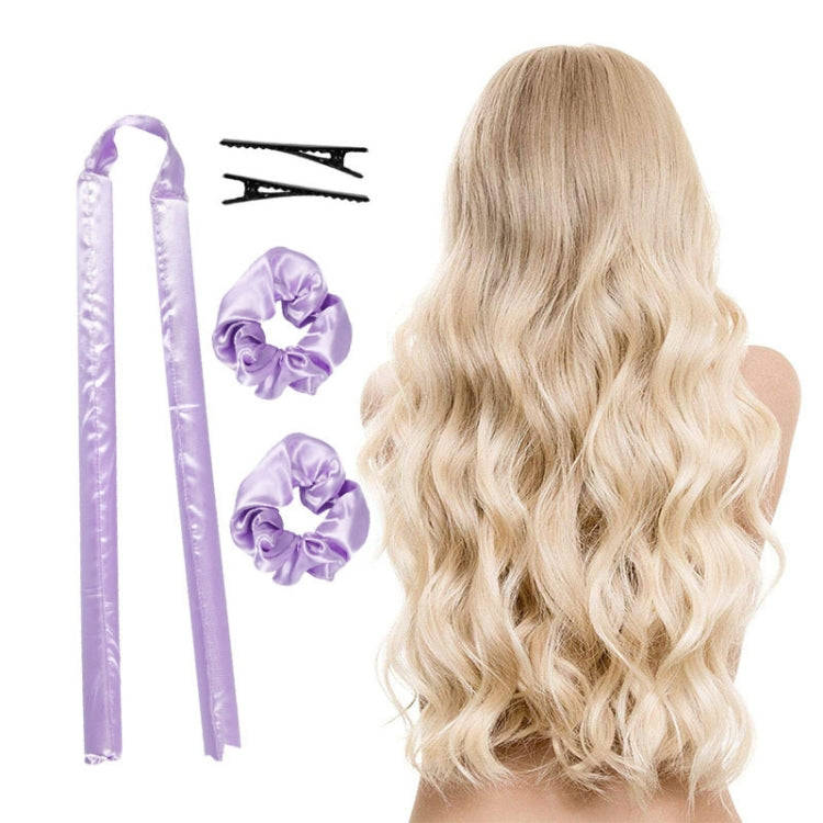 TZ403-1-1 5 In 1 Lazy EVA No Hot Foam Curler(Dream Purple)