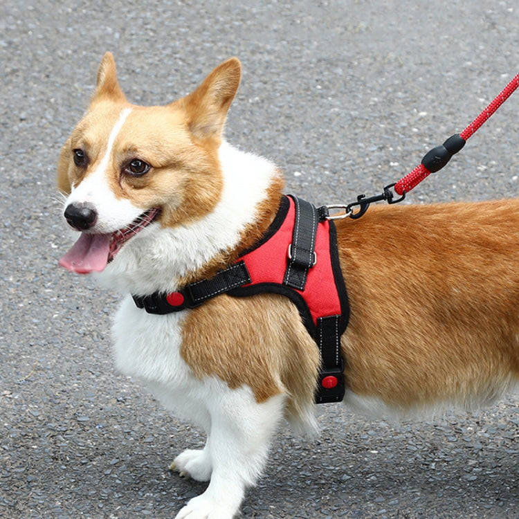 K9 Dog Adjustable Chest Strap, Size: S(Rose Red)