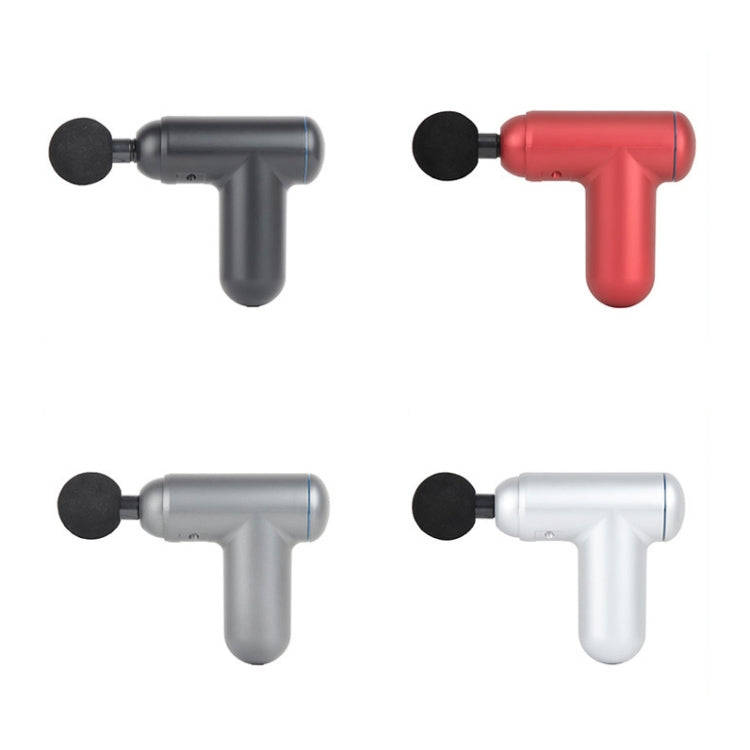 J12A Mini Vibrating Massage Button Type Fascia Gun, Specification: Gray