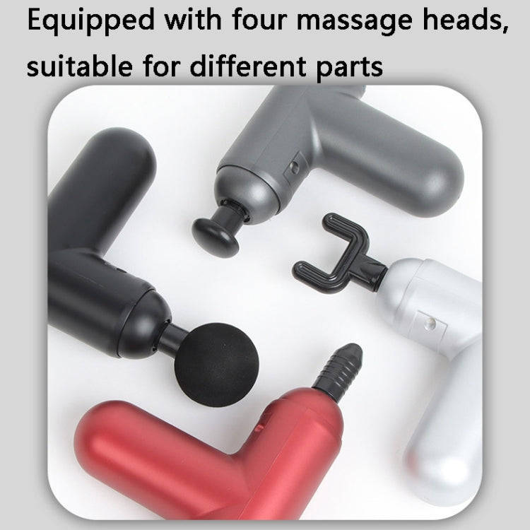 J12A Mini Vibrating Massage Button Type Fascia Gun, Specification: Gray
