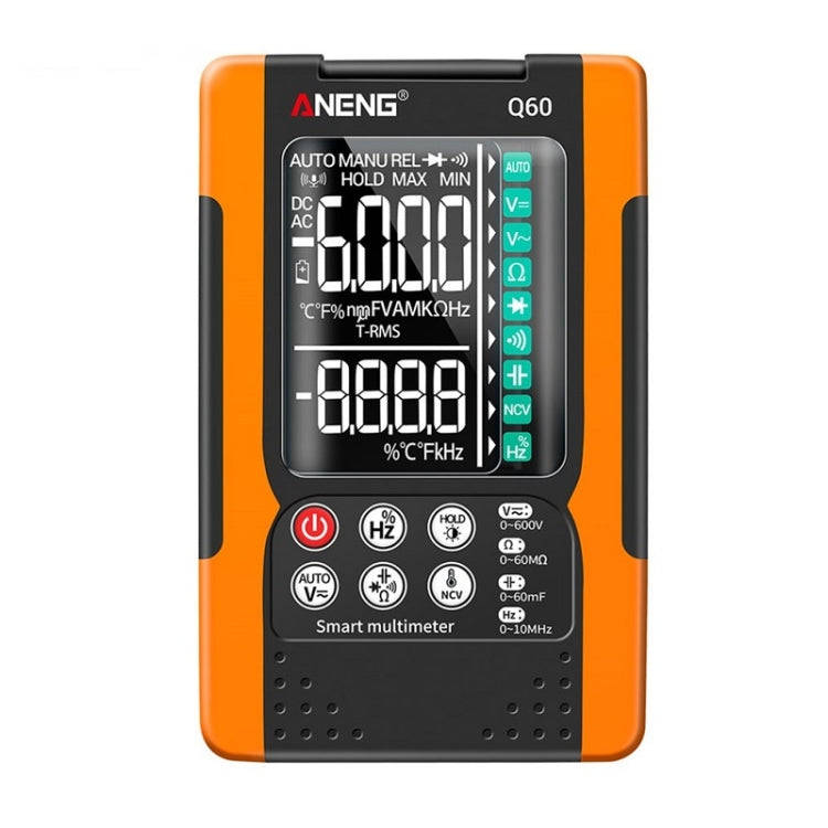 ANENG Automatic Intelligent High Precision Digital Multimeter, Specification: Q60 Intelligent(Ora...