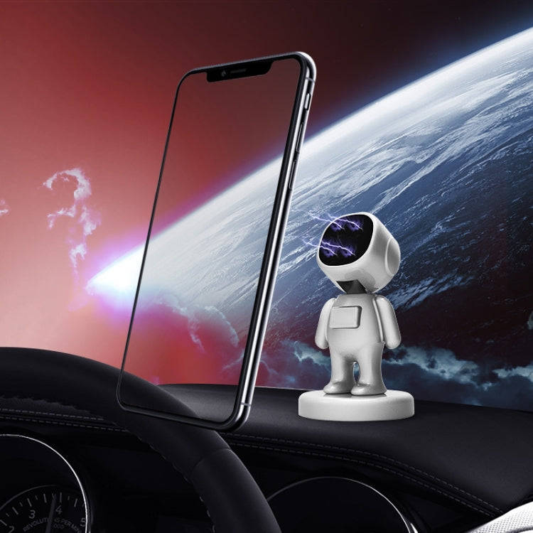 TOPFREE Astronaut Car Bracket Magnetic Adhesive Paste Navigation Car Phone Bracket(Black)
