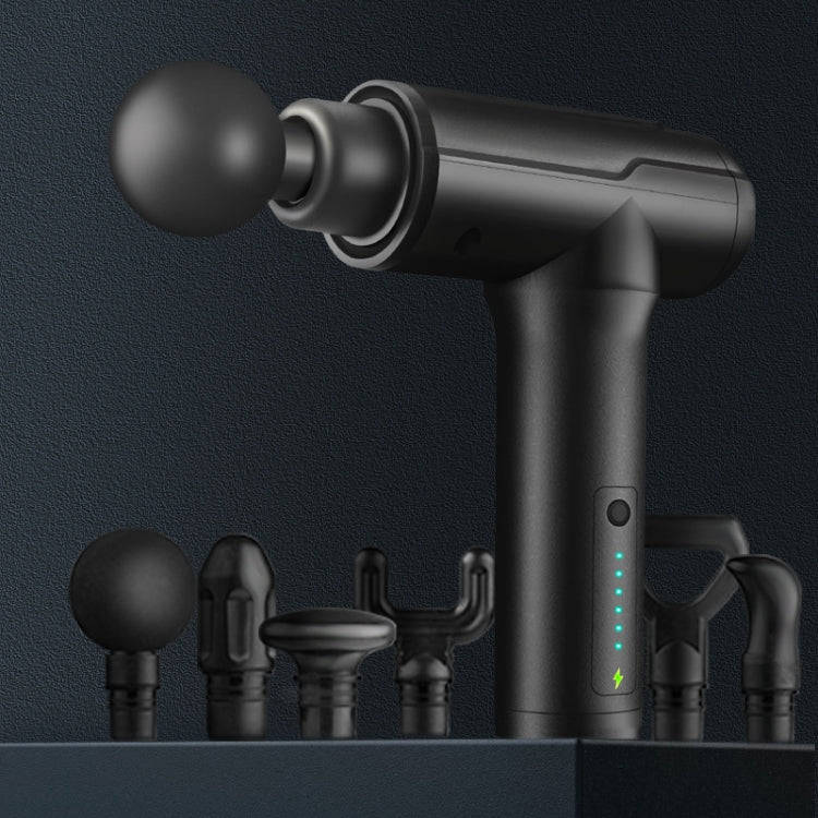BG-128 6-speed Mini Convenient Massage Gun With 6 Massage Heads,CN Plug(Back)