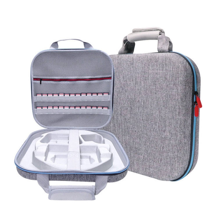 GH1865 EVA Hard Shell Fitness Ring Game Console Storage Bag For Nintendo Switch(Gray)