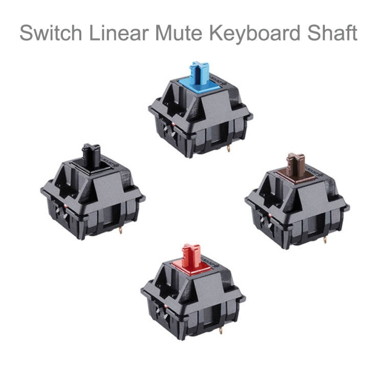 10PCS Cherry Shaft MX Switch Linear Keyboard Shaft, Color: Black Shaft