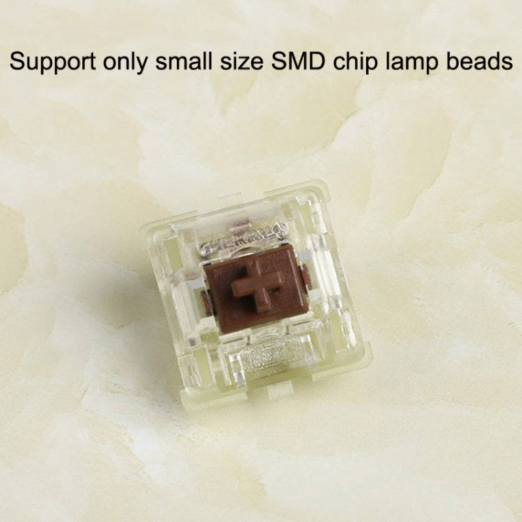 10PCS Cherry MX RGB Transparent Shaft Switch Mechanical Keyboard Triangular Shaft Body, Color: Si...