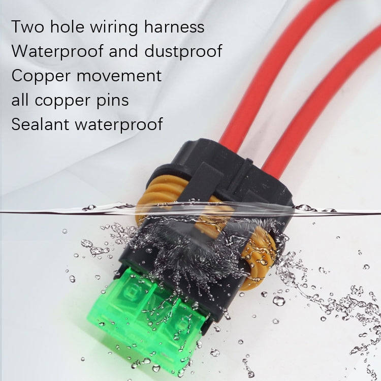 Car Slice Fuse Holder Waterproof Fuse Box Tape Line Fuse Box(Insurance Box With No.12 Cable)