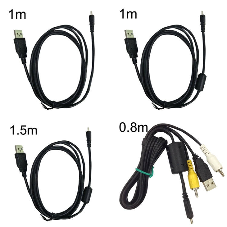 20 PCS 8Pin SLR Camera Cable USB Data Cable For Nikon UC-E6, Length: 1m With Magnetic Ring