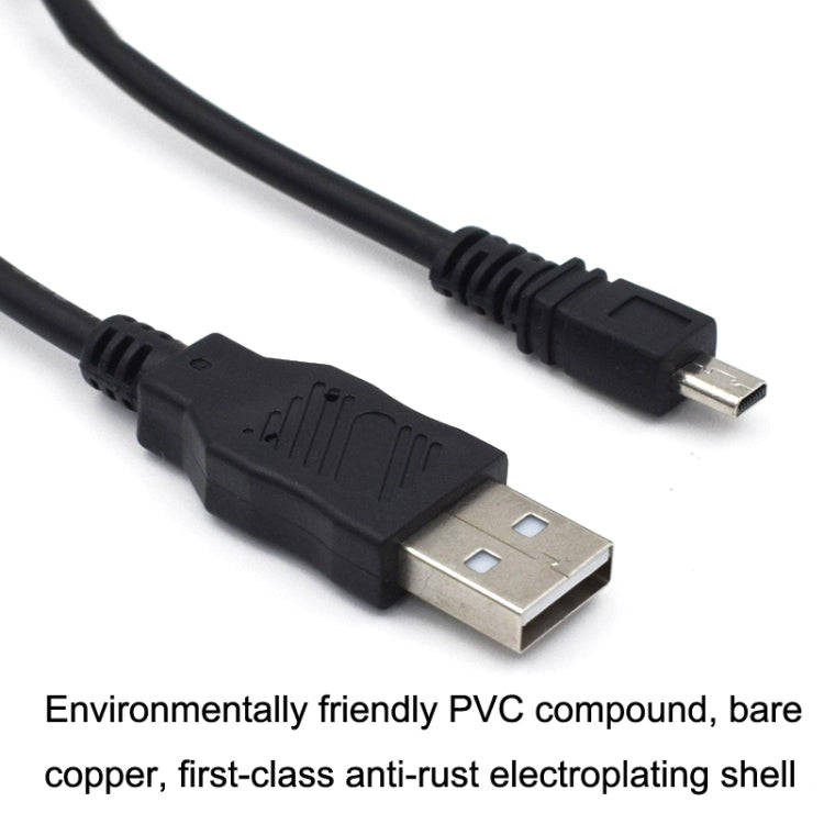20 PCS 8Pin SLR Camera Cable USB Data Cable For Nikon UC-E6, Length: 1m With Magnetic Ring