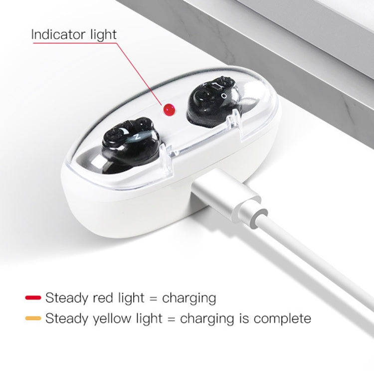 Magnetic Charge Dual-unit Sound Collector, Specification: EU Plug(Black)