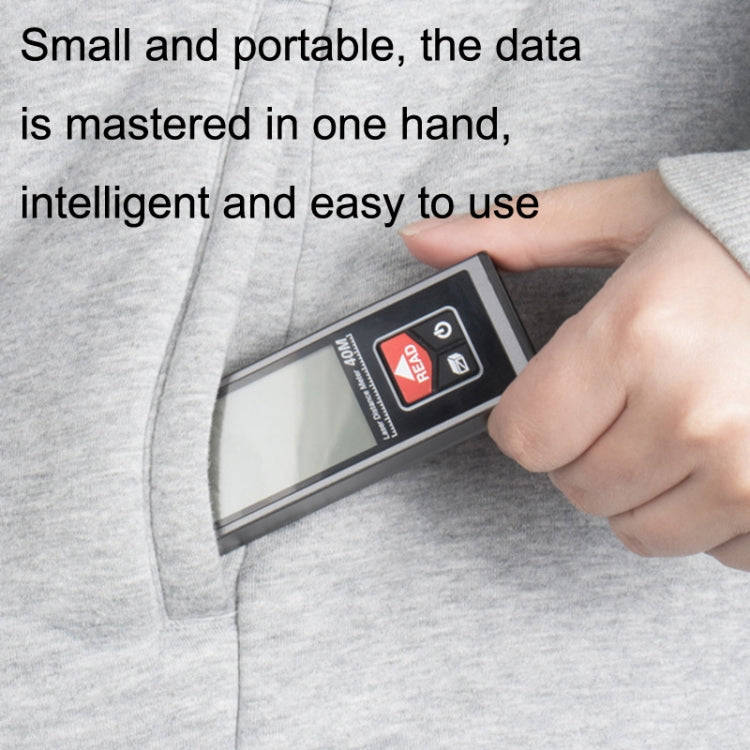 SNDWAY SW-BT40 Laser Rangefinder Infrared Measuring Ruler, Style: 40m Bluetooth Version