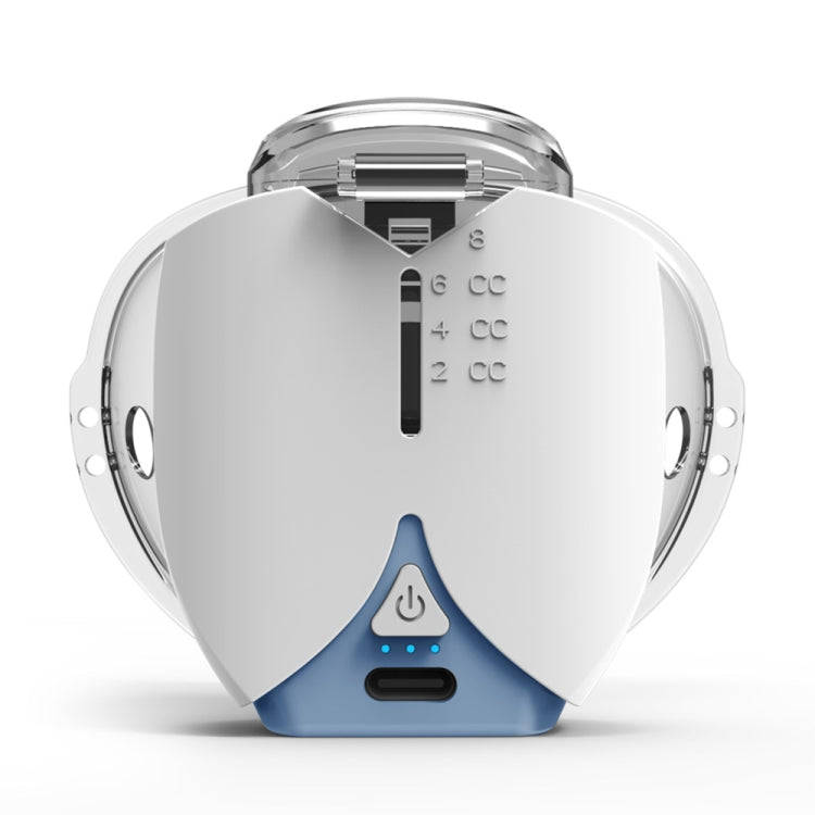 Hands-free Wearable Micro-mesh Nebulizer for Adults and Children ,Style: With EU Plug(Blue White)