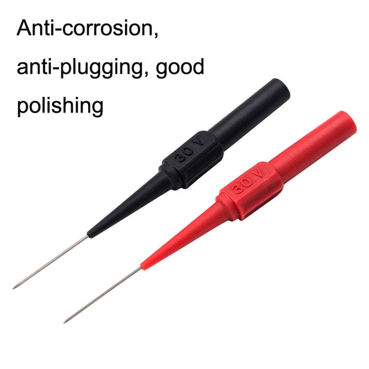 2pcs /Pair Coarse Probe Auto Repair Test Multimeter Pen, Color: Red + Black