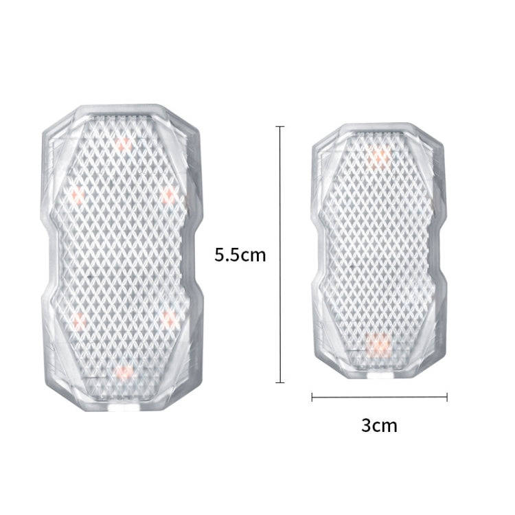 Car Colorful Voice-activated Reading Touch Atmosphere Light, Style: Touch Type (White)