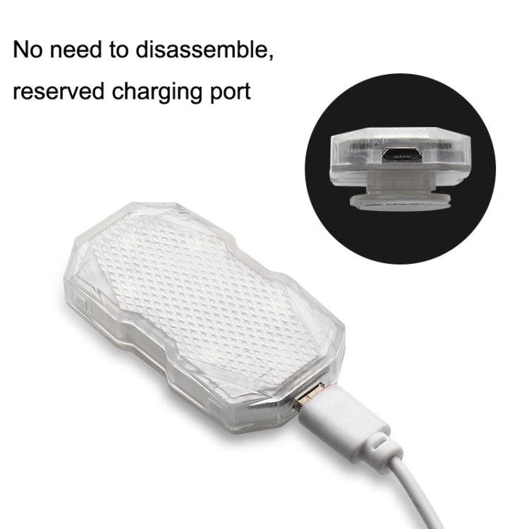 Car Colorful Voice-activated Reading Touch Atmosphere Light, Style: Touch Type (White)