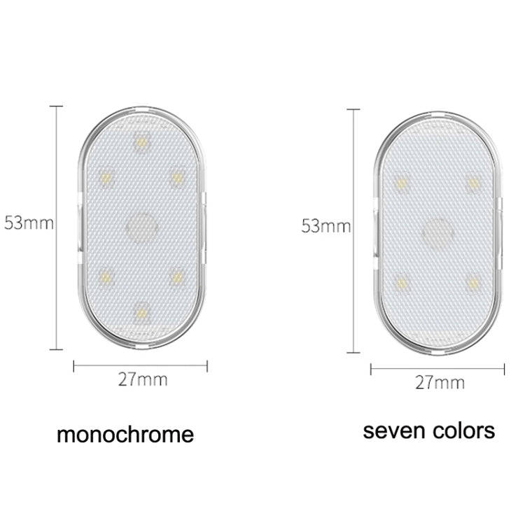 Car Lighting Reading Light LED Touch Sensing Ambient Light, Style:, Color: Blue