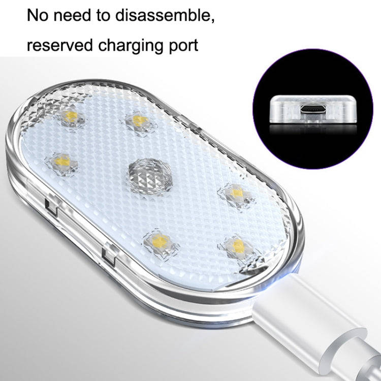Car Lighting Reading Light LED Touch Sensing Ambient Light, Style:, Color: Colorful