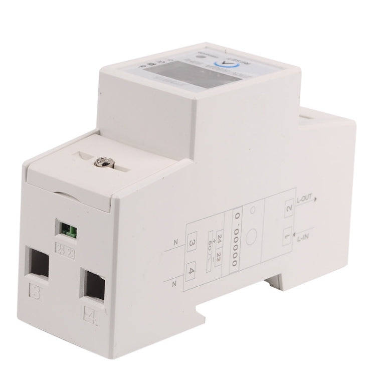 SINOTIMER DDS015 Backlight Display Single-phase Household Rail Energy Meter 5-80A 230V