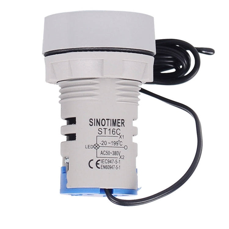 SINOTIMER -20-199 Degrees Celsius Small Temperature Display Indicator(ST16C-02 White)