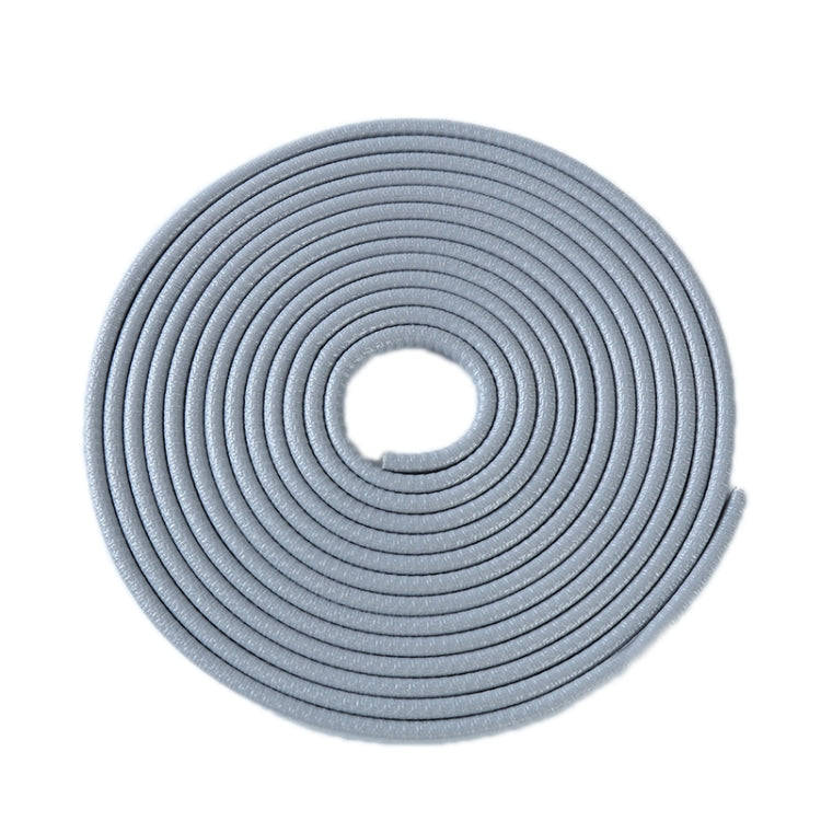 5m U-shaped Non-stick Car Rubber Seal Bumper(Grey)