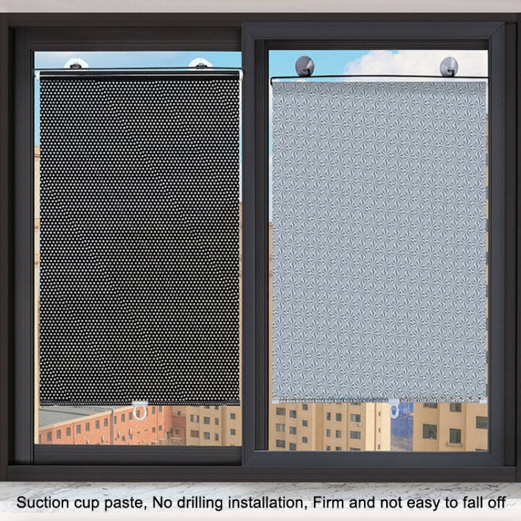 Suction Cup Car Shade Curtain Window Telescopic Roller Blind, Size: 50x125cm Silver Laser