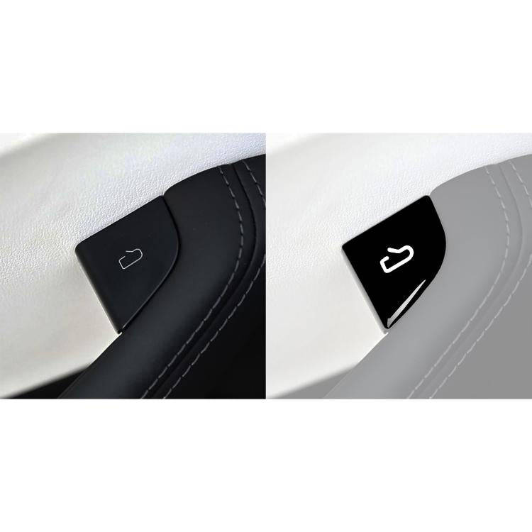 For Tesla Model 3 4pcs/ Set B-type Car Window Switch Stickers(Piano Black)