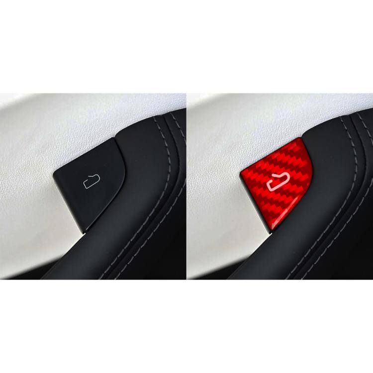 For Tesla Model 3 4pcs/ Set B-type Car Window Switch Stickers(Red)