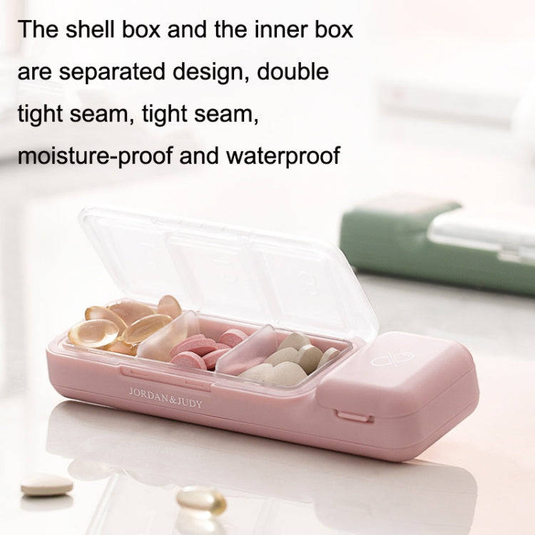 TR017 Portable Medicine Cutter Portable Mini 7 Days Sealed Separate Medicine Box(Purple)
