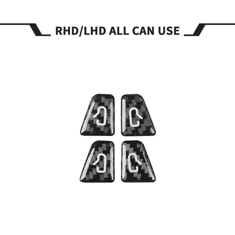 For Tesla Model 3/Y 4pcs /Set Car Window Switch Stickers(Black)