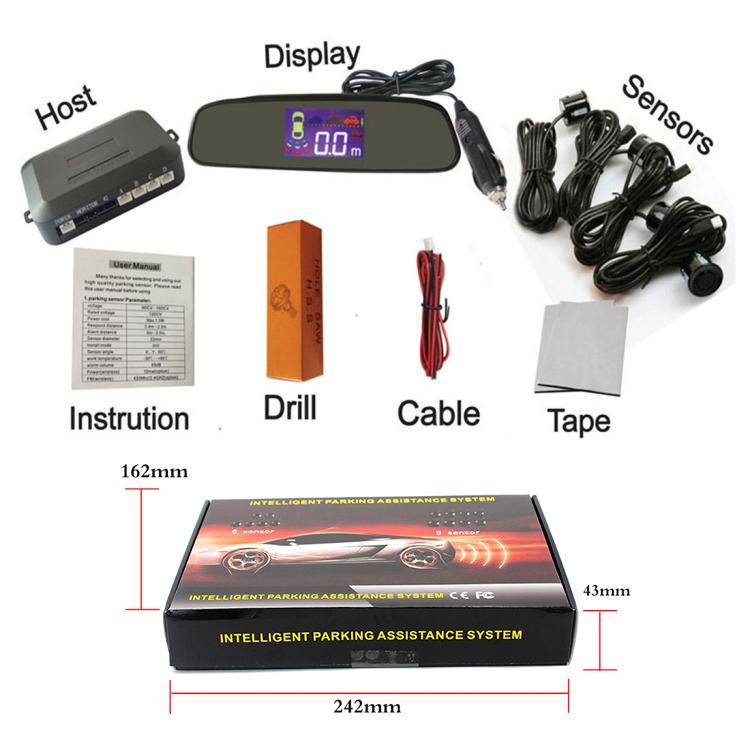 Wireless Radar with LED Display Automatic Alarm Reversing Assist(PZ314W)
