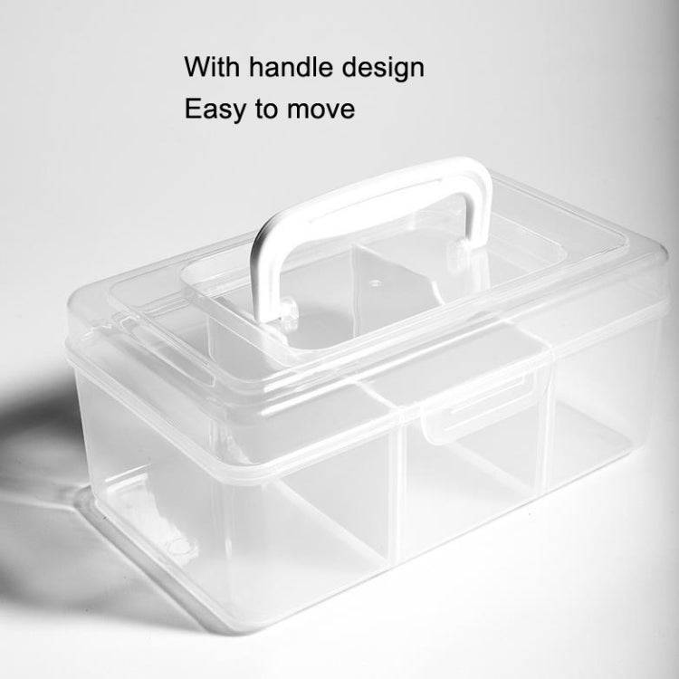 Portable Medicine Box Home Medicine Plastic Storage Box, Style: High Small