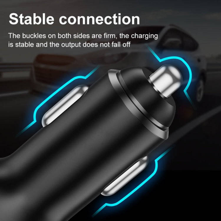 PD+2.4A Dual USB Car Charger, Style: 3 Ports (White)